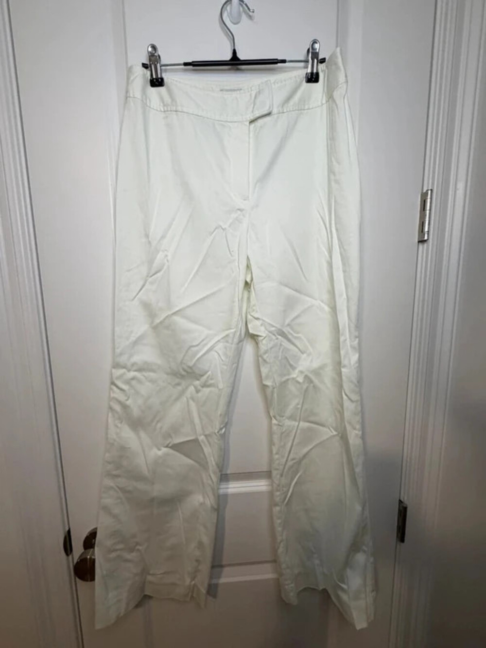 Chico ivory size 1 shirt wide leg trousers winter white